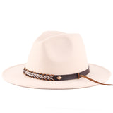 Walter White Fedora Men's and Women's Autumn and Winter Woolen Hat Jazz Top Hat British Fur Felt Hat