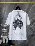 CHH Chrome Heart T Shirts Sanskrit Half Sleeve Crew Neck Short Sleeve Casual