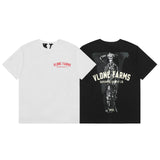Vlone T Shirt Spring Summer Skull Reaper Pattern