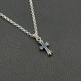 Chrome Heart Necklace Diamond Pendant