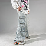 Unisex Jeans Vintage Jeans Washed and Old