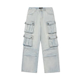 Unisex Jeans Vintage Jeans Washed and Old