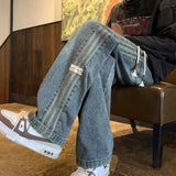 Unisex Jeans with Stripes