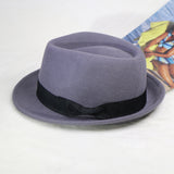 Walter White Fedora Wool Felt Top Hat Men's Fedora Hat Autumn Winter Retro British Hat