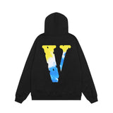 Vlone Hoodie autumn and winter gradual change big V letter