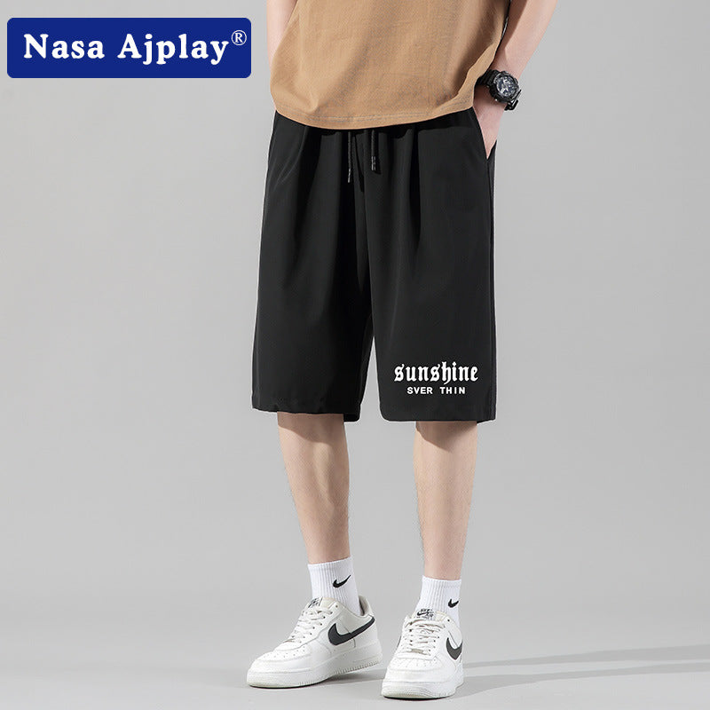 Nasa Shorts Men's Summer Fashion Brand Student Loose