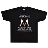 Rock Star T Shirt Maroon 5 Wake up Call T-shirt Rock Band Loose Print Short Sleeve
