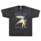 Rock Star T Shirt the Cure the Head on Thedoor T-shirt American Retro Loose Printed Short Sleeve