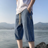 Unisex Jeans Denim Shorts Vintage Straight Pants