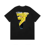 Vlone T Shirt Spring and Summer Rubber Strip Big V Pattern