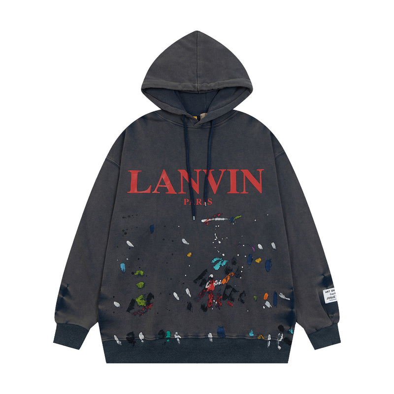 Gallery Dept Hoodie Loose Casual Distressed Hoodie