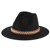 Walter White Fedora Men's and Women's Autumn and Winter Felt Hat Fur Felt Hat British Fashion Casual