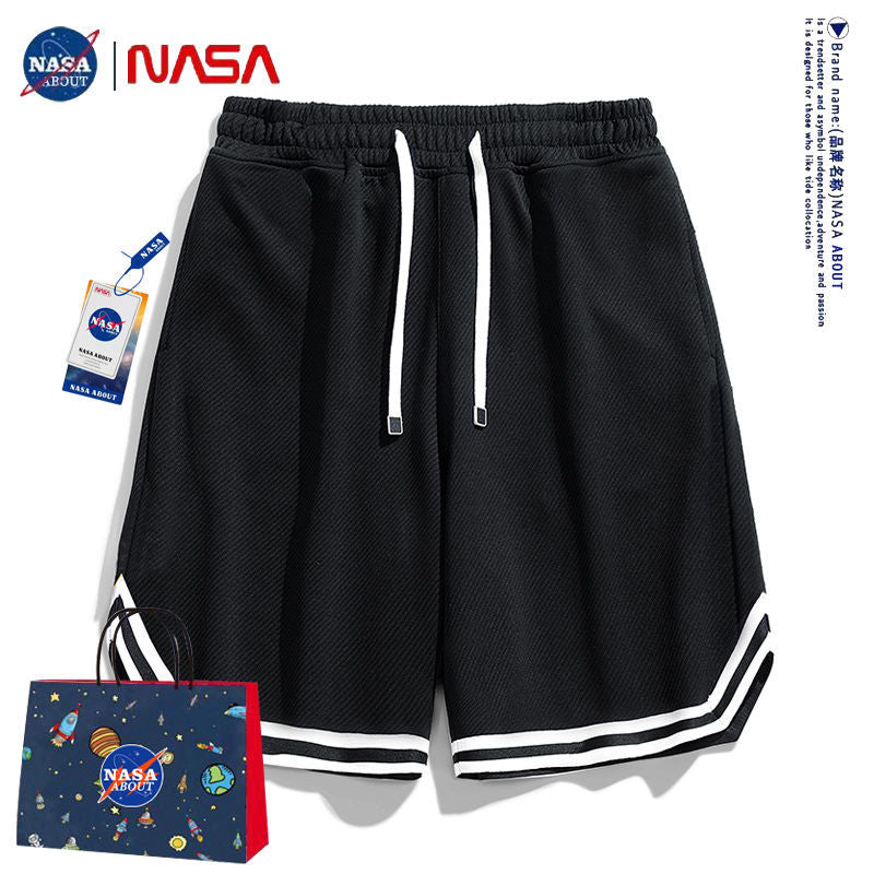 Nasa Shorts Men's Sports Loose Summer Casual Pants