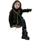 Girl Jacket Girls' Coat Plaid Classic Style