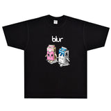 Rock Star T Shirt T-shirt Stain Band Rock Loose Street Printed Short Sleeve