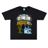Rock Star T Shirt T-shirt Short Sleeve round Neck Loose Cotton round Neck