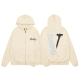 Vlone Hoodie autumn and winter electrocardiogram big V letter