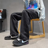 Unisex Jeans American high street straight jeans vibe casual