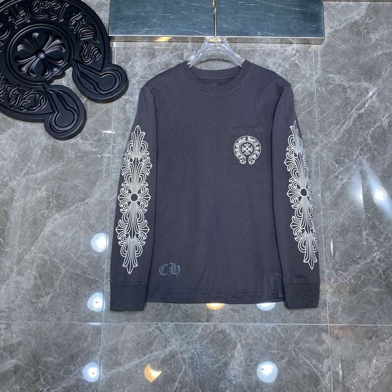 Chh Chrome Heart Long Sleeve Shirt Unisex Fashion Loose Long Sleeve Shirt