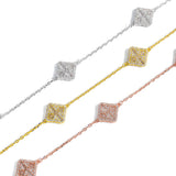 Zircon necklace adjustable cross necklace