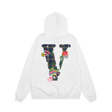 Vlone Hoodie Autumn and Winter Pullover Hooded Sweater Men
