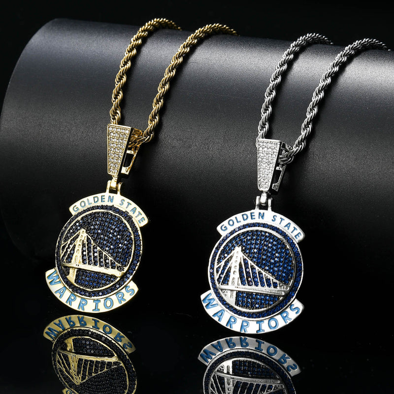 NBA Team Pendants Golden State Warriors Team Pendant Necklace