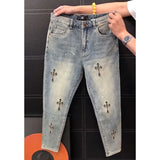 Unisex Jeans Loose Straight Jeans Design American Retro