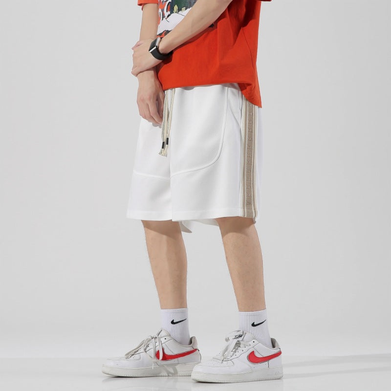 Nasa Shorts Men's Summer Monsoon Stitching Loose Casual Handsome Sports