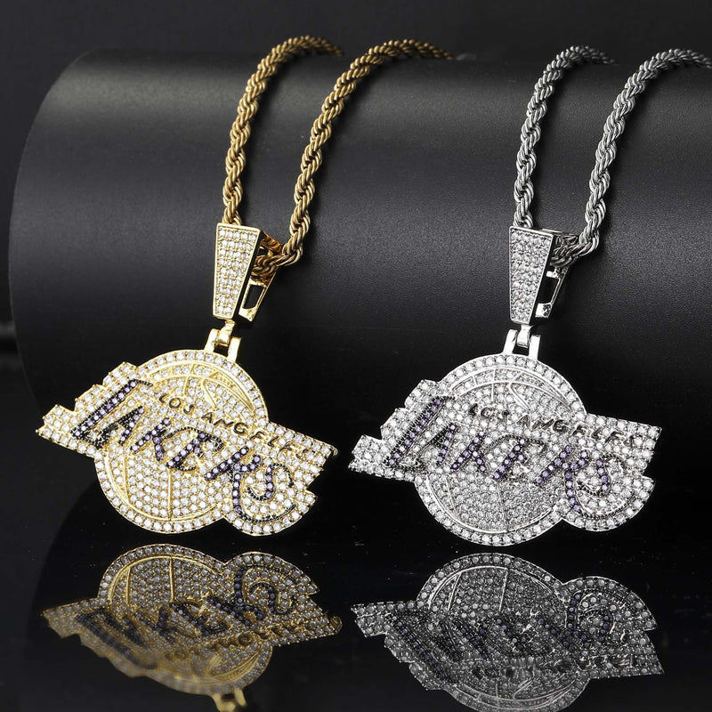 NBA Team Pendants Lakers Team Pendant Hip Hop Necklace
