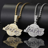NBA Team Pendants Lakers Team Pendant Hip Hop Necklace