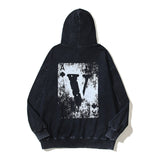 Vlone Hoodie V playing card pattern