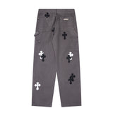 CHH Chrome Hearts Jeans Unisex Casual Loose Jeans