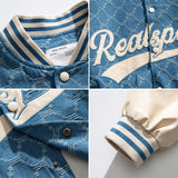 Men's Baseball Jacket Spring Stitching Baseball Uniform Men's Fashion Loose Jacket
