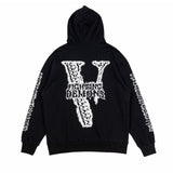 Vlone Hoodie autumn and winter skeleton arm pattern