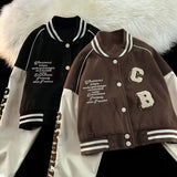 Unisex Baseball Jersey Embroidered Couple Loose Street Baseball Uniform