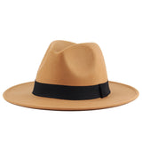 Walter White Fedora Autumn and Winter Men and Women Woolen Hat British Fashion Imitation Wool Felt Cap