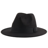 Walter White Fedora Autumn and Winter Men and Women Woolen Hat British Fashion Imitation Wool Felt Cap