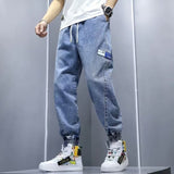 Unisex Jeans Versatile Trendy Loose Tie Jeans
