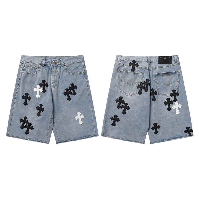 CHH Chrome Hearts Jeans Unisex Casual Loose Jeans