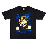 Rock Star T Shirt Printed T-shirt Short Sleeve Loose Cotton Heavy Weight