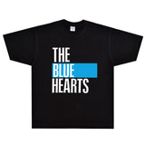 Rock Star T Shirt the Blue Hearts T-shirt Rock Band Loose Printed Short Sleeve