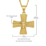 Jewelry Creative Cross Pendant Necklace Animal Cannabis rapper Dog Tags