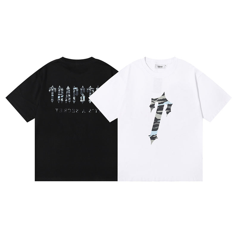 Trapstar T Shirts Trapstar Military Camouflage Print Casual Short Sleeve T-Shirt