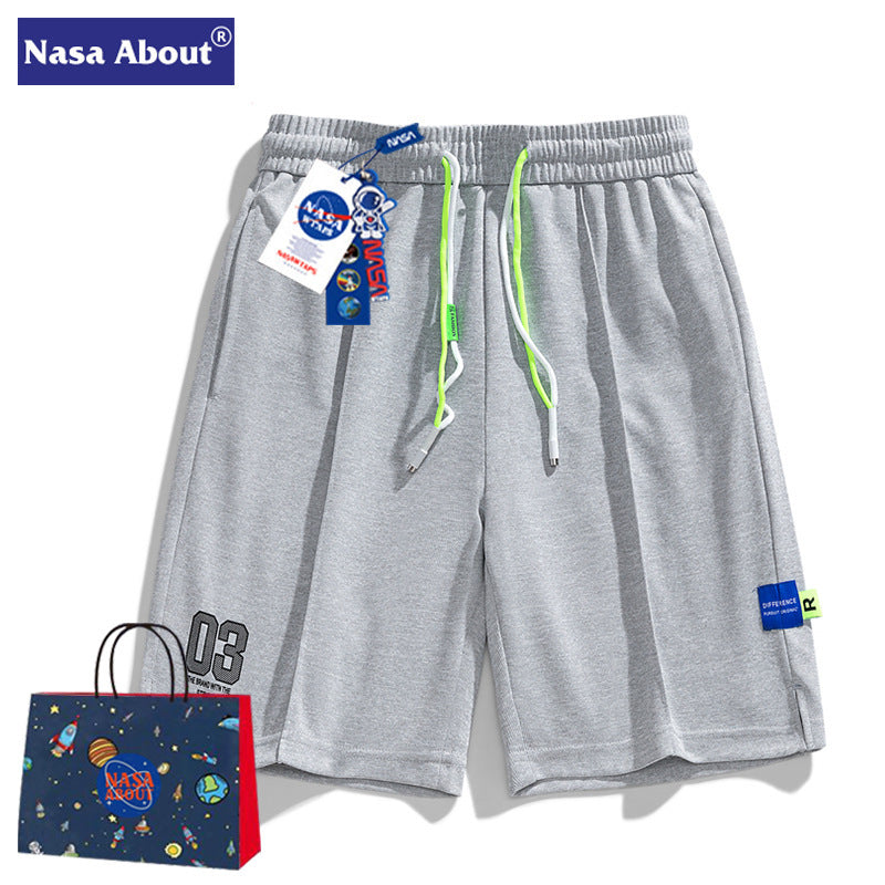 Nasa Shorts Shorts for Men Summer Loose Leisure Sports