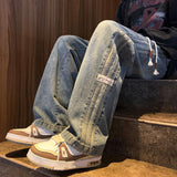 Unisex Jeans with Stripes