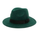 Walter White Fedora Fedora Hat Autumn and Winter Broad-Brimmed Hat Fashion Woolen Hat Men's and Women's Cashmere Felt Cap