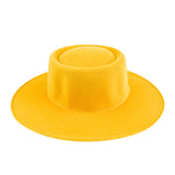Walter White Fedora Flat Top Hat Fashion Knight Dome Woolen Hat Autumn and Winter Fur Felt Hat