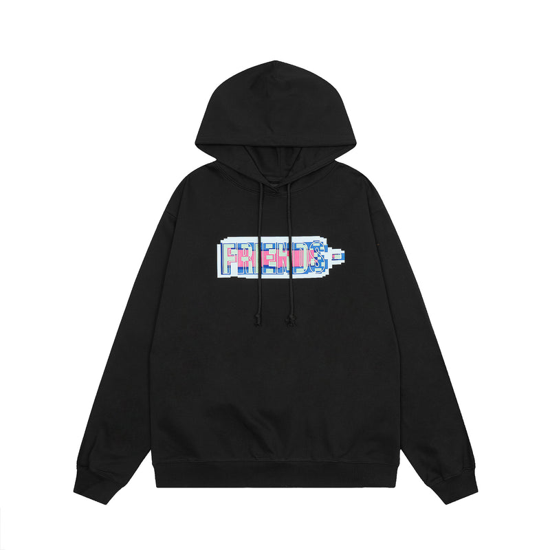 Vlone Hoodie autumn and winter mosaic big V letter pullover