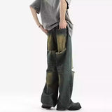 Unisex Jeans Ripped Jeans Old Washed Loose
