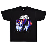 Rock Star T Shirt T-shirt Black Sabbath Band Rock Retro Short Sleeve